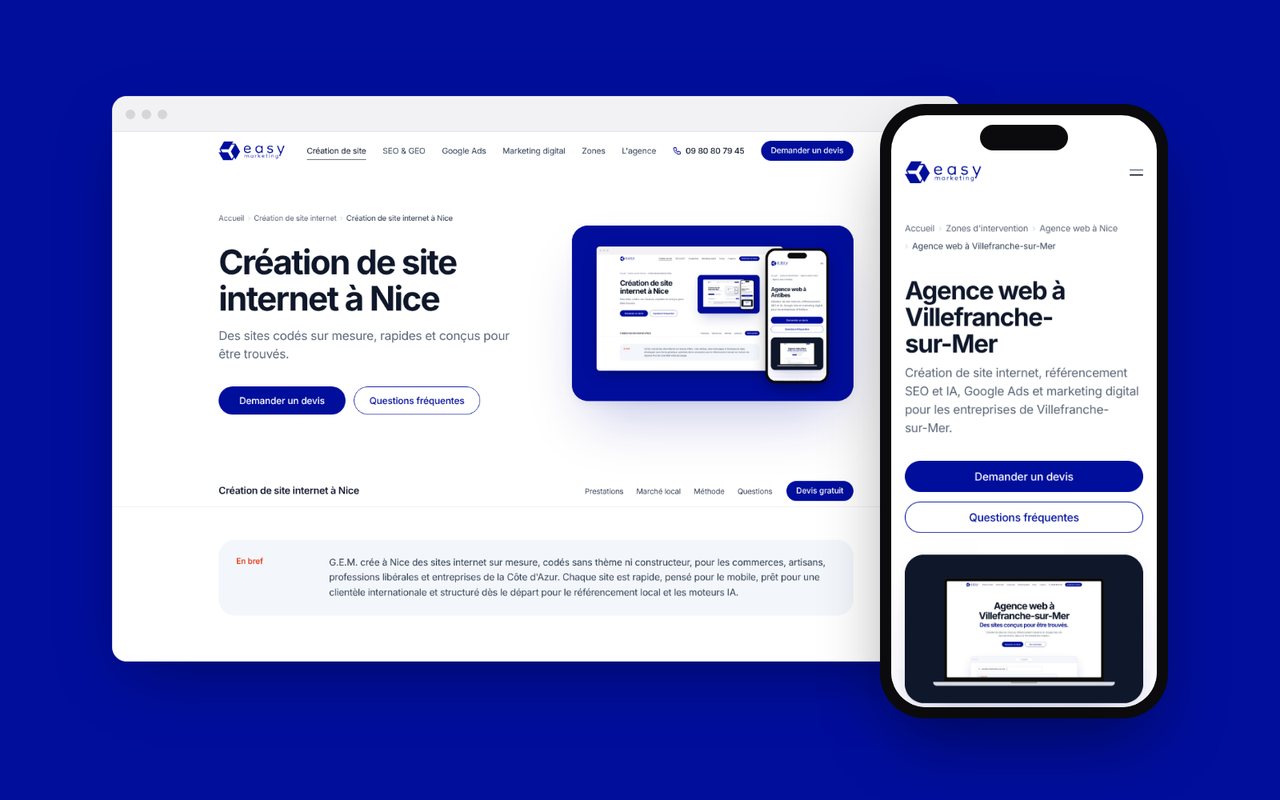 Création de site internet sur mesure