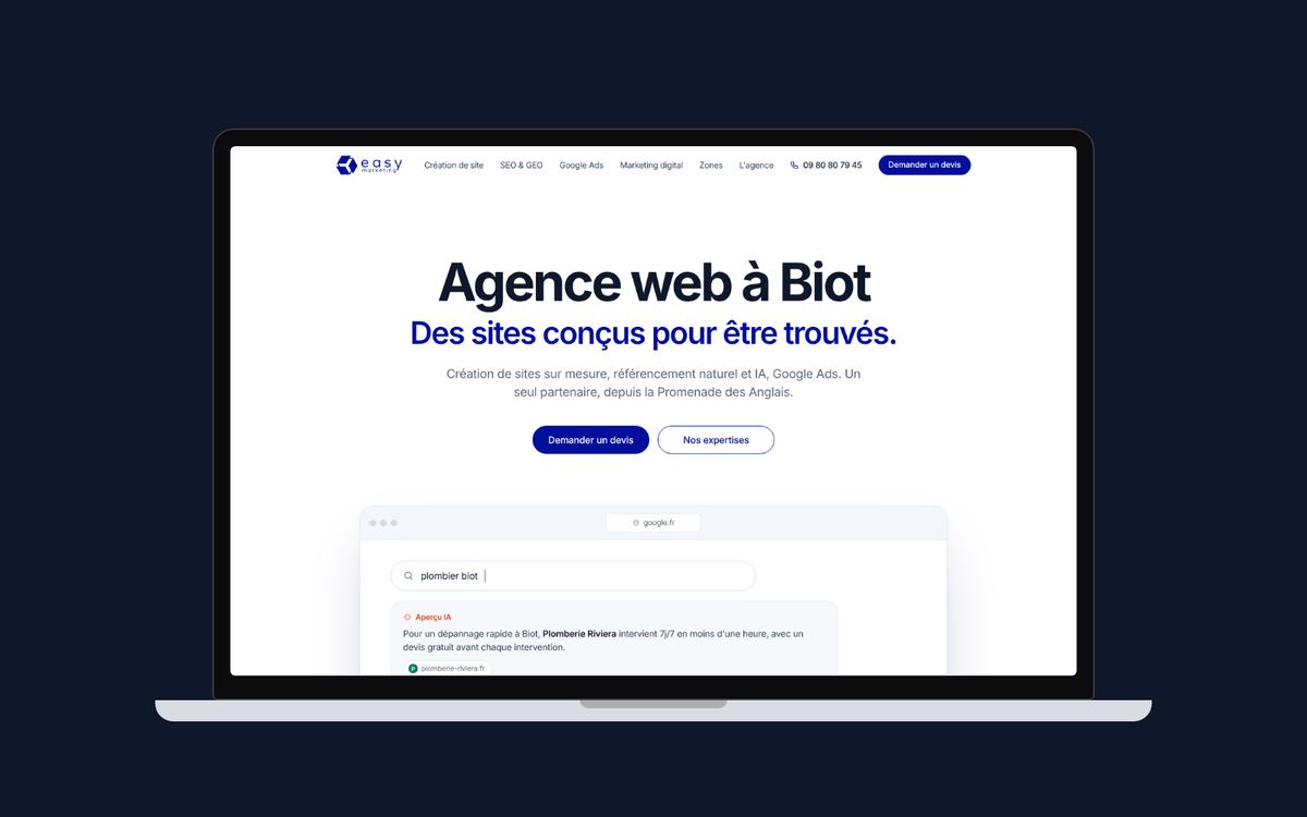 Agence web à Biot