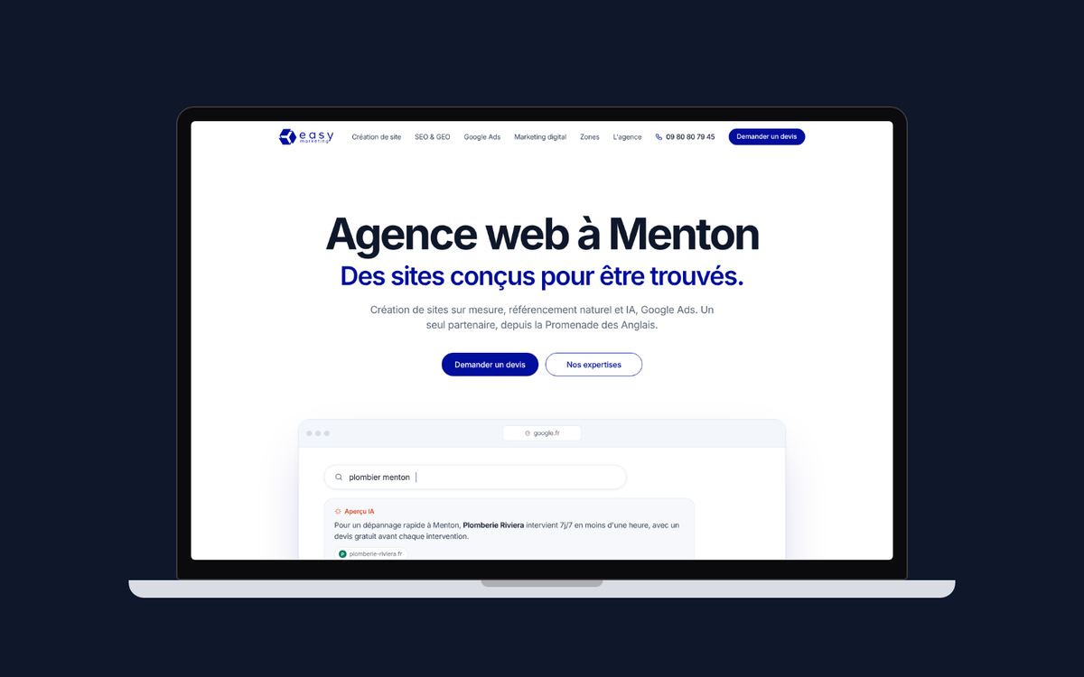 Agence web à Menton