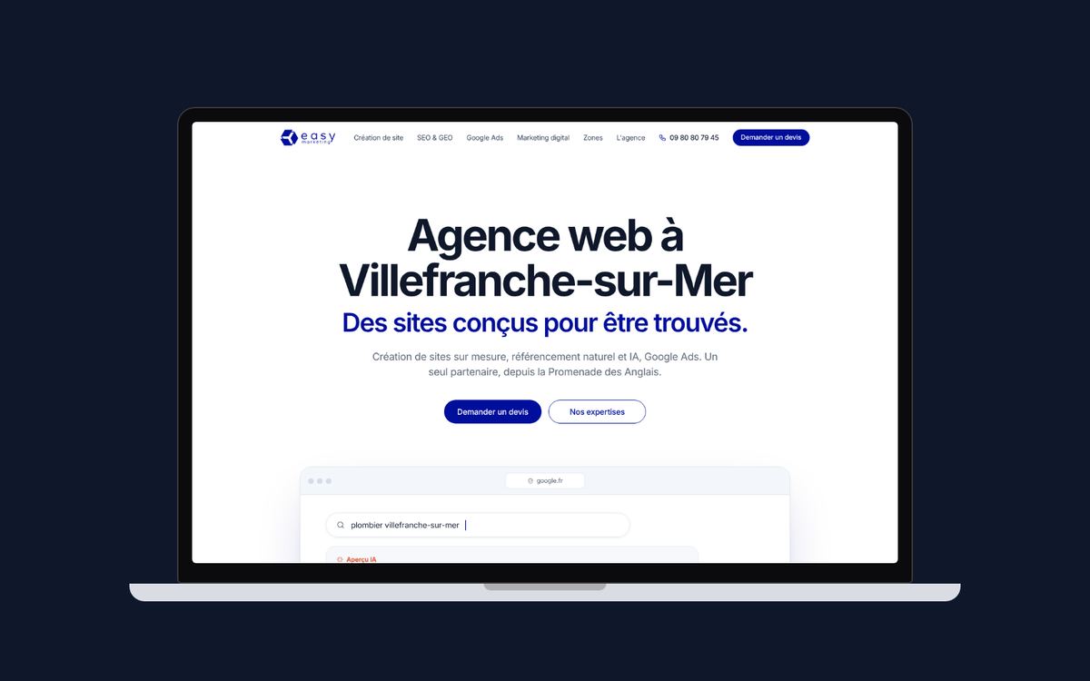 Agence web à Villefranche-sur-Mer