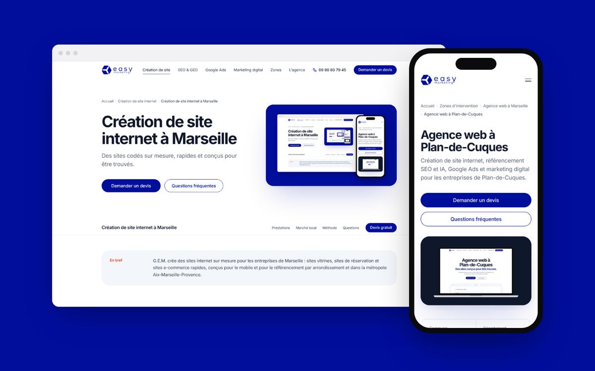 Création de site internet à Marseille